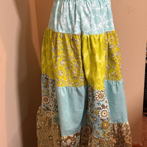 Patchwork Floral Maxi Skirt - Multicolor - Picture 2 of 13